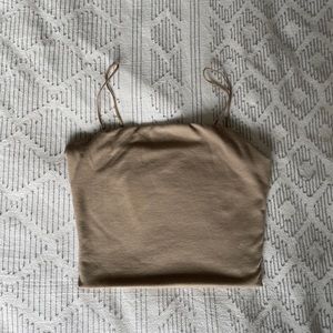 Tan Spaghetti Strap Top